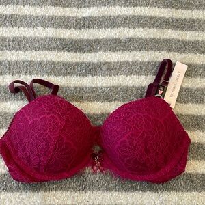 Victorias Secret Dream Angels Push Up Pink Lace Bra